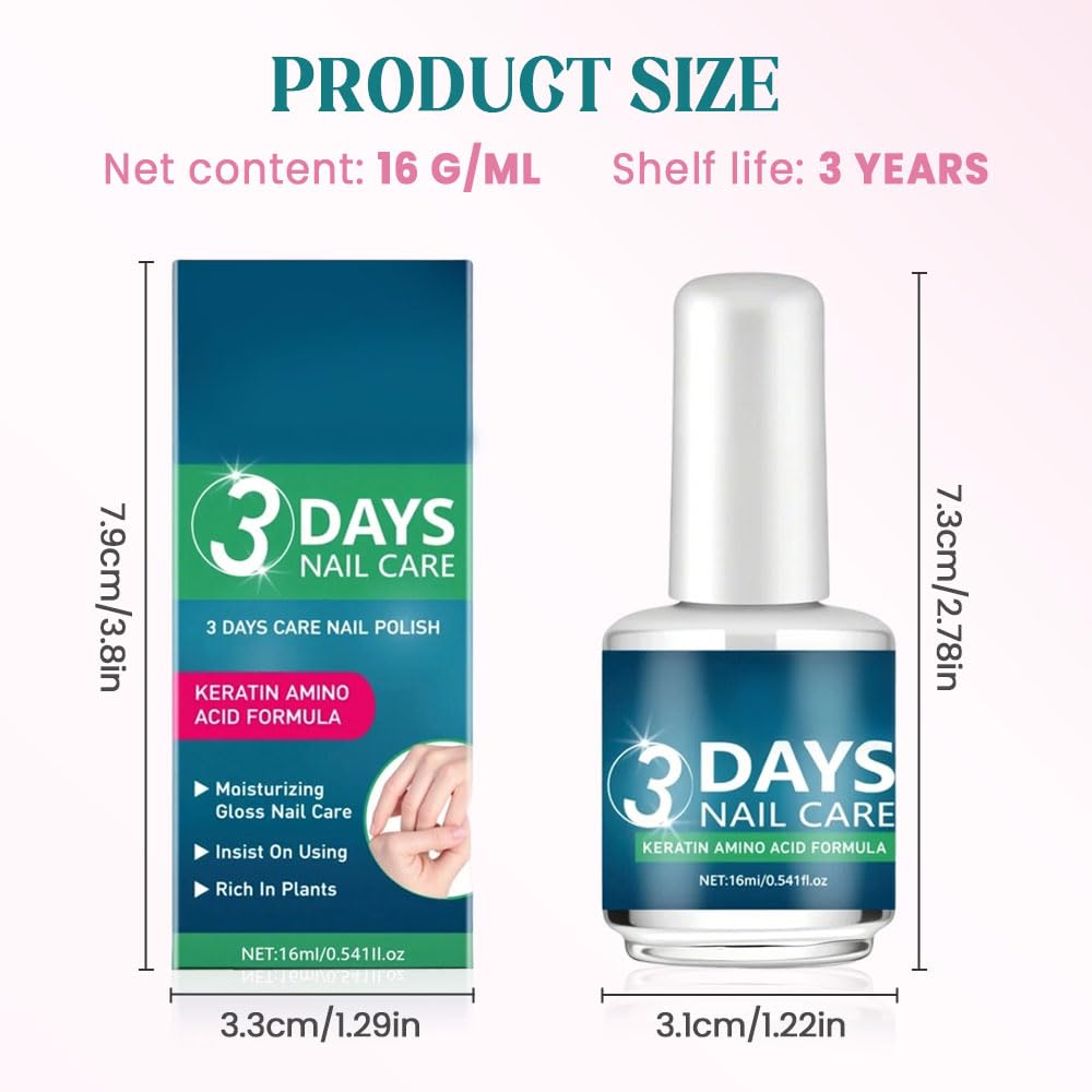 Nail Care Oil with Keratin - Strengthen & Hydrate Nails for Long-Lasting Shine | 1 PCS