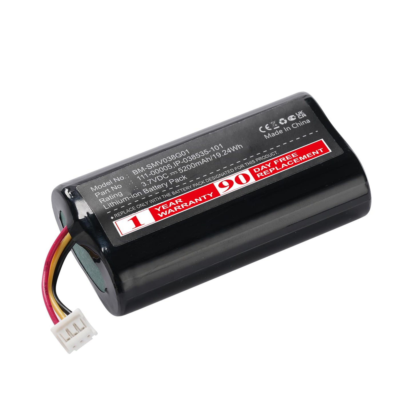 Mingeris Roam 111-00005 Battery Replacement for Roam IP-038535-101 (5200mAh Rechargeable)