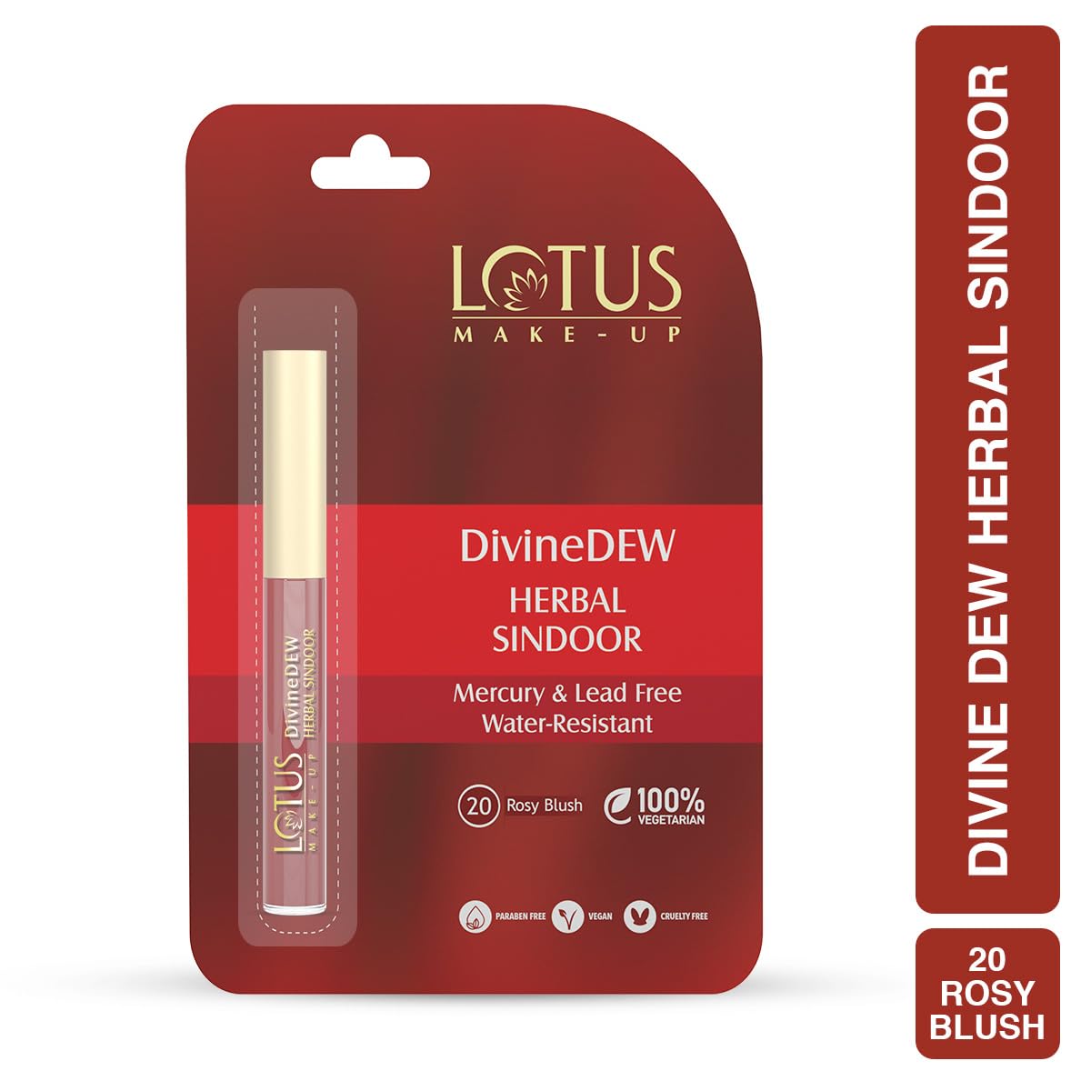 Lotus Herbals DivineDew Herbal Sindoor, Rosy Blush, 8g