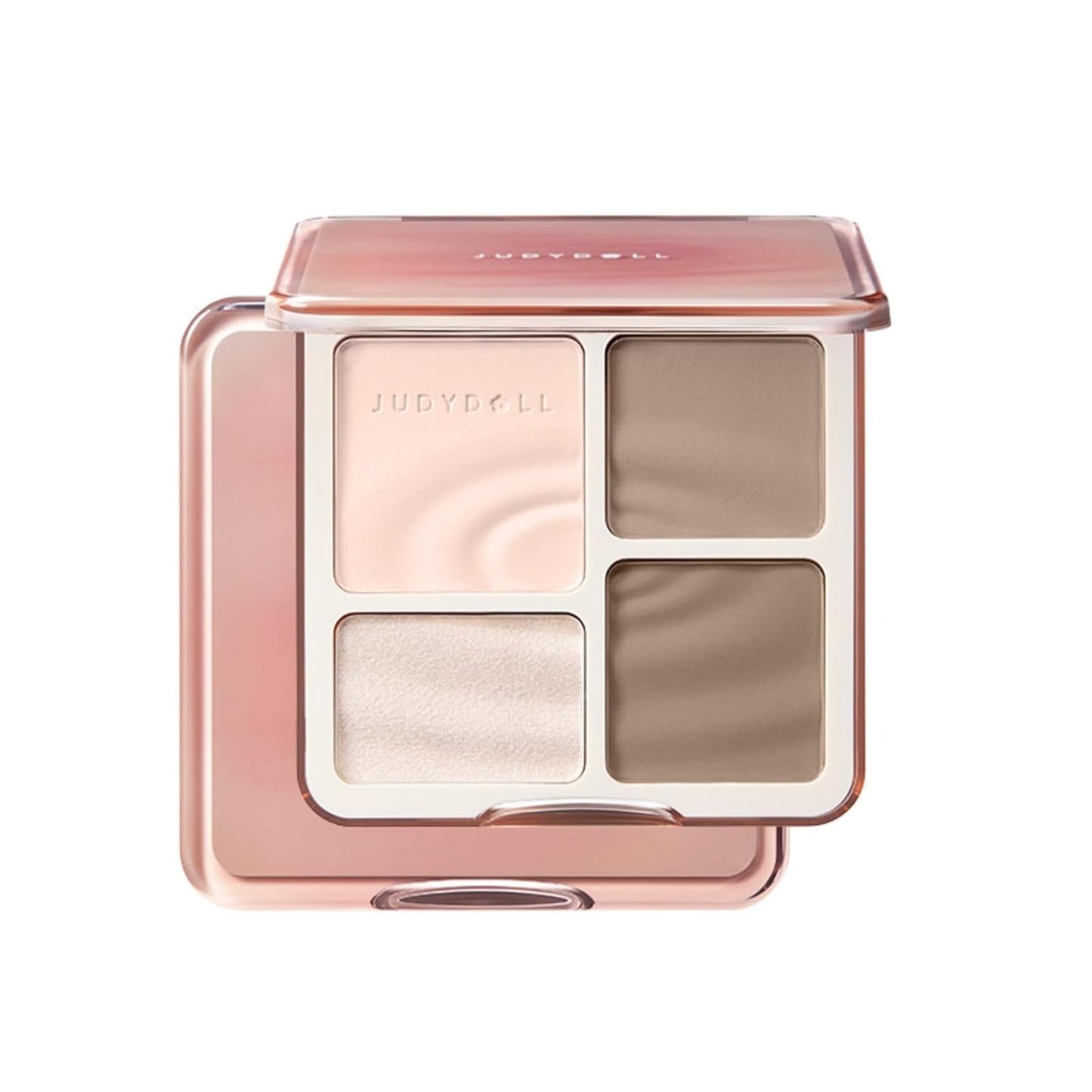 Highlight & Contour Palette - All-in-One Matte Face Makeup for Warm Skin Tones | Blendable Compact for Beginners