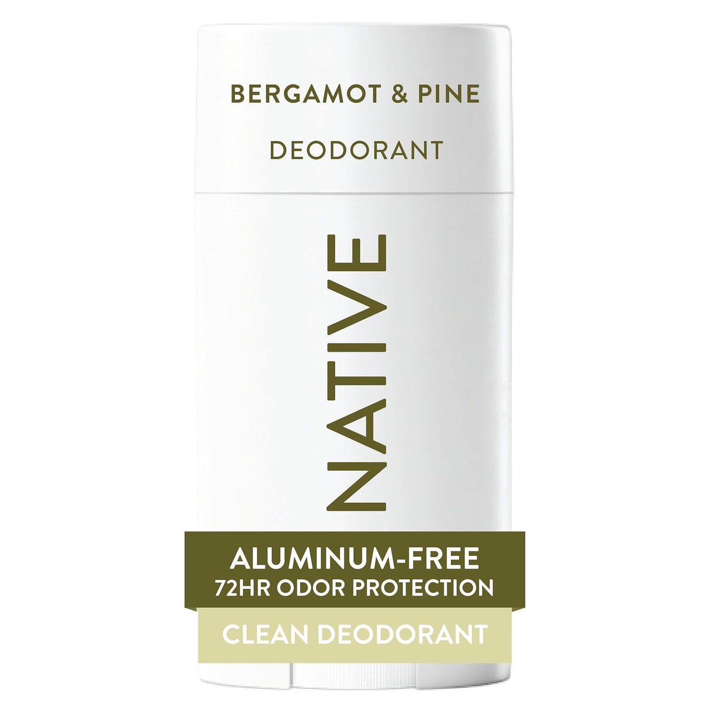 Native Deodorant - Aluminum-Free Grapefruit & Bergamot | 72-Hour Odor Control, 2.65oz for Men & Women