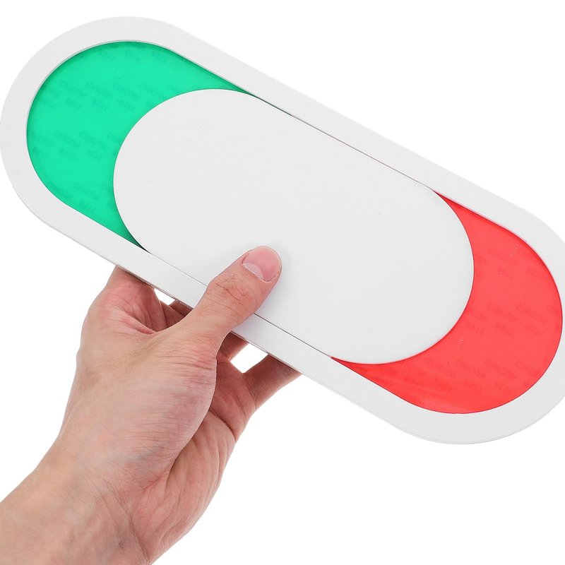 POPETPOP Privacy Door Sign Slider - 10X4 Inch Red Green Occupied Vacant Indicator for Office Bathroom Conference Room Door Status Switching