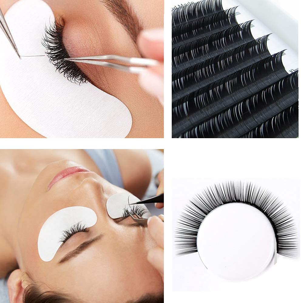 QUEWEL Eyelash Extensions 0.05 Curl 11mm Individual Lashes for Salon Use (0.05 11mm)