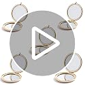 Gold Compact Mirror 5-Pack - Double-Sided Travel Makeup Mirror with 1X/2X Magnification