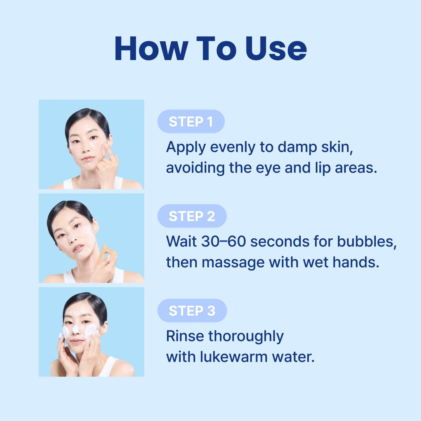 Rice Wine Bubble Whip Facial Cleanser - Gentle Daily Face Wash for Sensitive Skin | Deep Pore Cleansing Foam (4.05 Fl Oz)