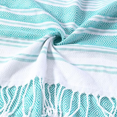 Genovega Oversized Turkish Cotton Beach Towel Set - 74x38
