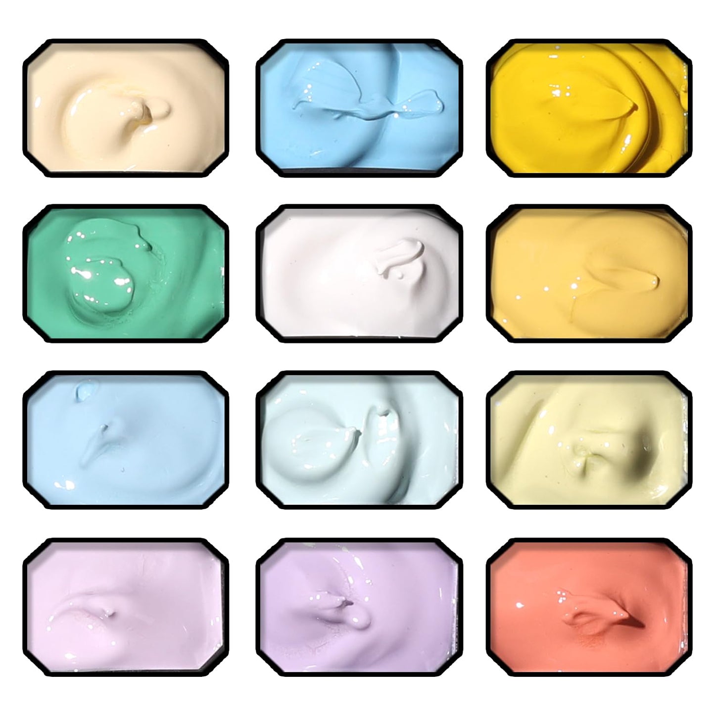 Sponge Pat Gel Nail Polish Palette - 12 Colors Ombre Gradient Art | No Wipe, UV/LED Cured