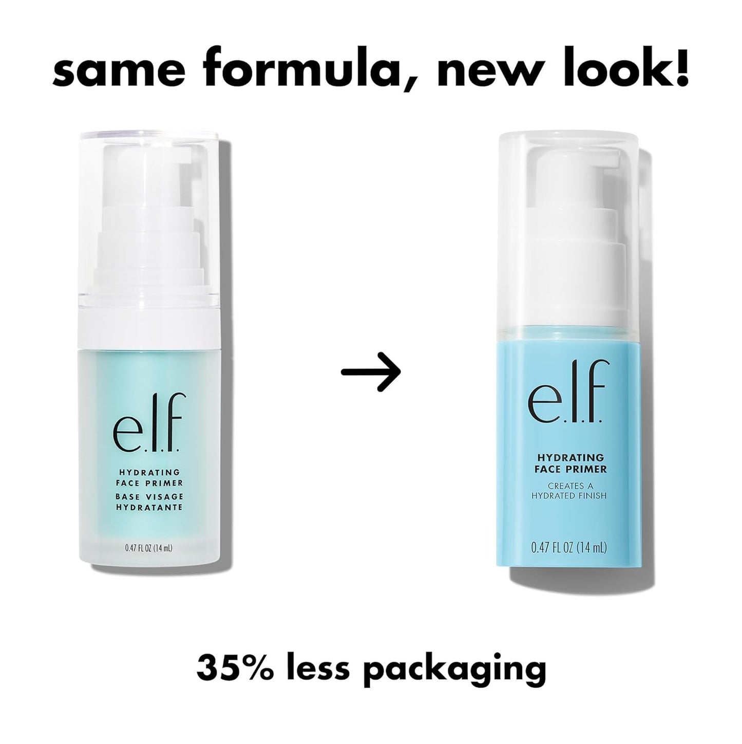 e.l.f. Hydrating Face Primer - Moisturizing Makeup Base for Smooth Pores & Fine Lines | Long-Lasting Foundation Prep, Small