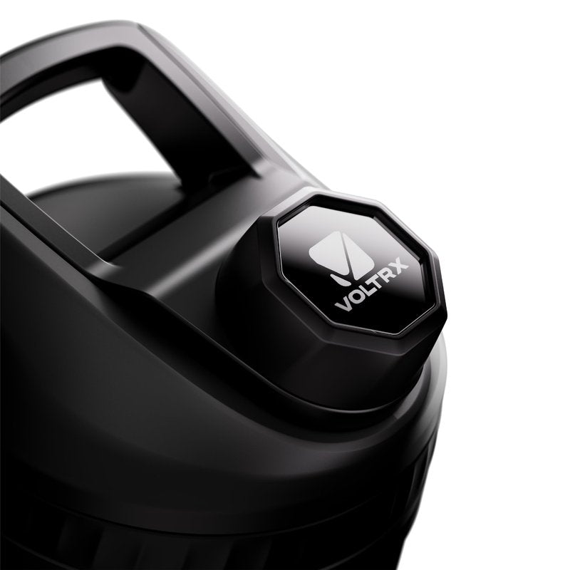 VOLTRX ChillMix Shaker Bottle Insulated Stainless Steel - USB C Rechargeable Electric Protein Shake Mixer, Shaker Cups for Protein Shakes and Meal Replacement, Obsidian Black, 16 oz