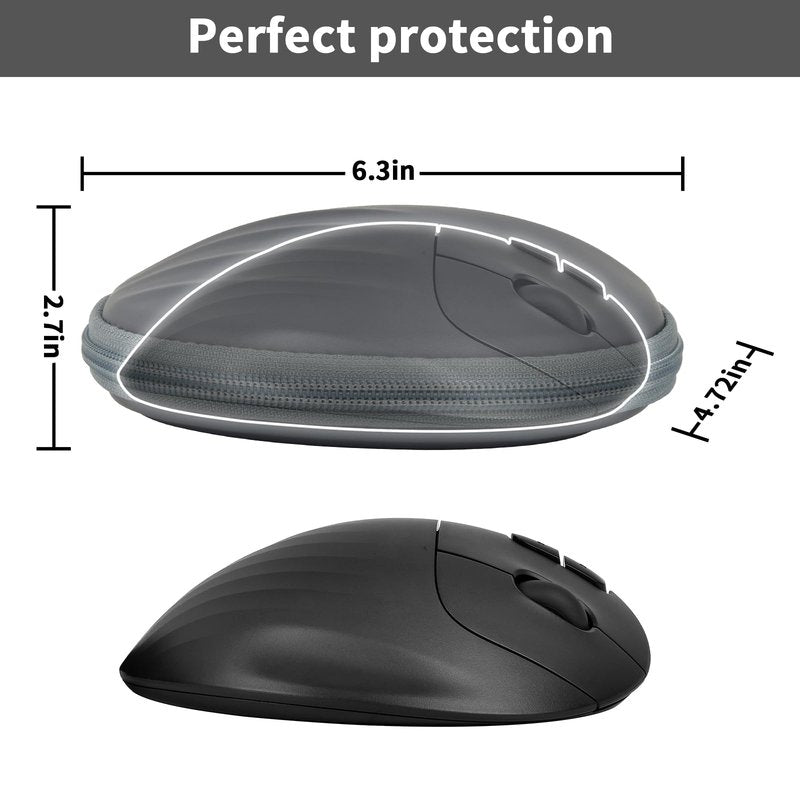 Case Compatible with Logitech Ergo M575S/ M575/ M570 Wireless Trackball Mouse, Storage Holder for USB Bluetooth Ergonomic Mouse for Laptop/Computer, Ideal for Travel/Gaming/Office Use- Box Only