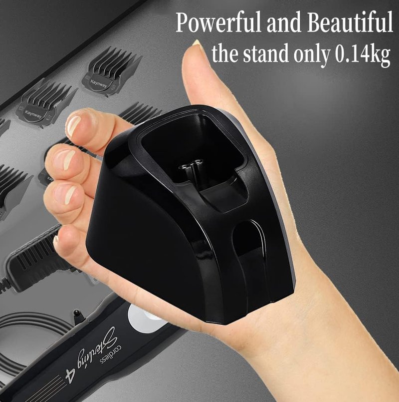 Hair Clippers Charging Stand, Kaynway Professional Clipper Charging Dock Storage Station Base for Wahl 5-Star Magic Clip Senior 100th Anniversary Soul Sterling-4 Detailer Cordless Clippers (Black)
