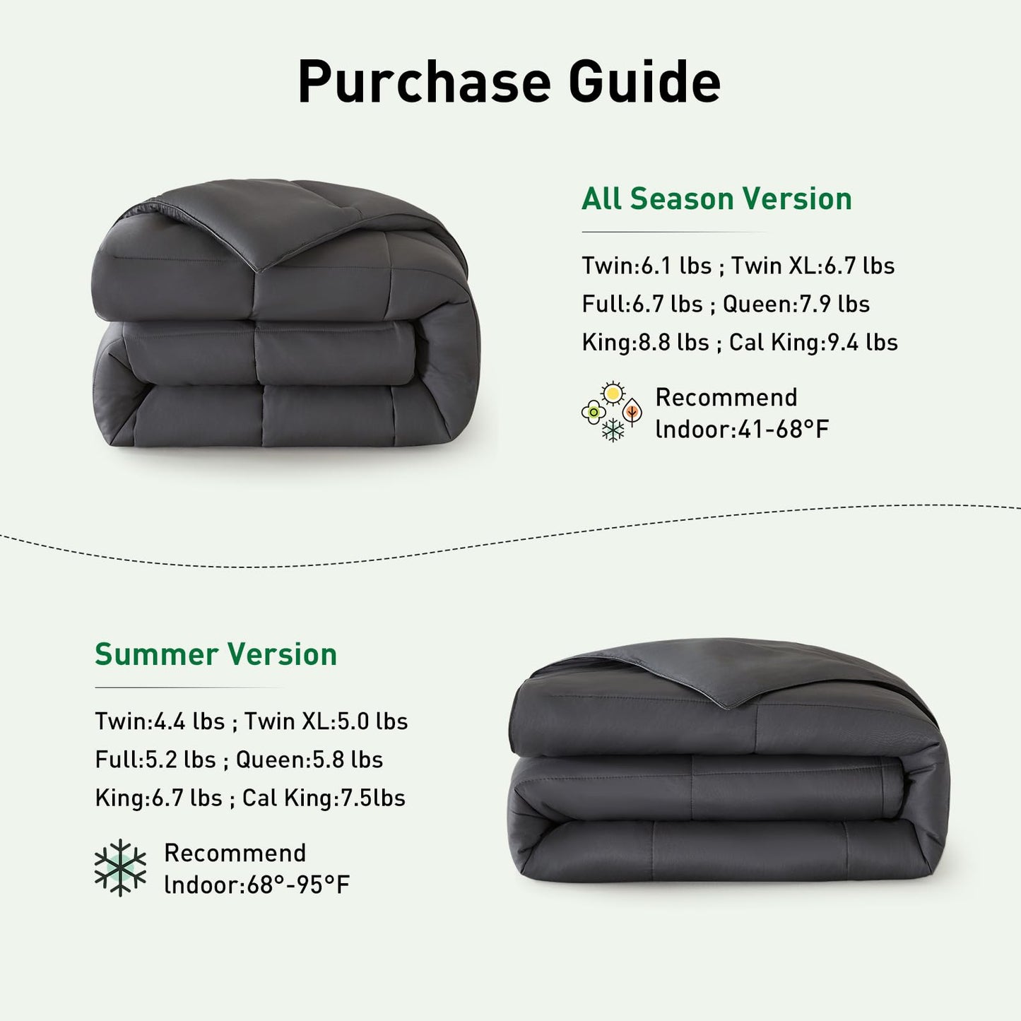 STWIENER 100% Viscose Made from Bamboo Comforter for Hot Sleepers- Breathable Cooling Silky Soft Duvet Insert Cal King Size-with 8 Corner Tabs- All Season Comforter (104x96 Inches, Grey)
