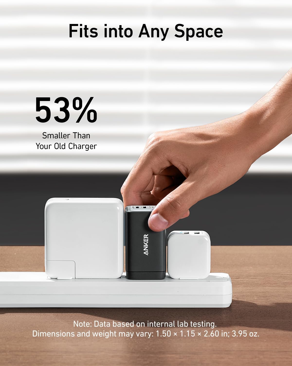 Anker 65W 3-Port Fast USB C Charger - Compact & Foldable for MacBook Pro, iPad Pro, iPhone 17 Series & More