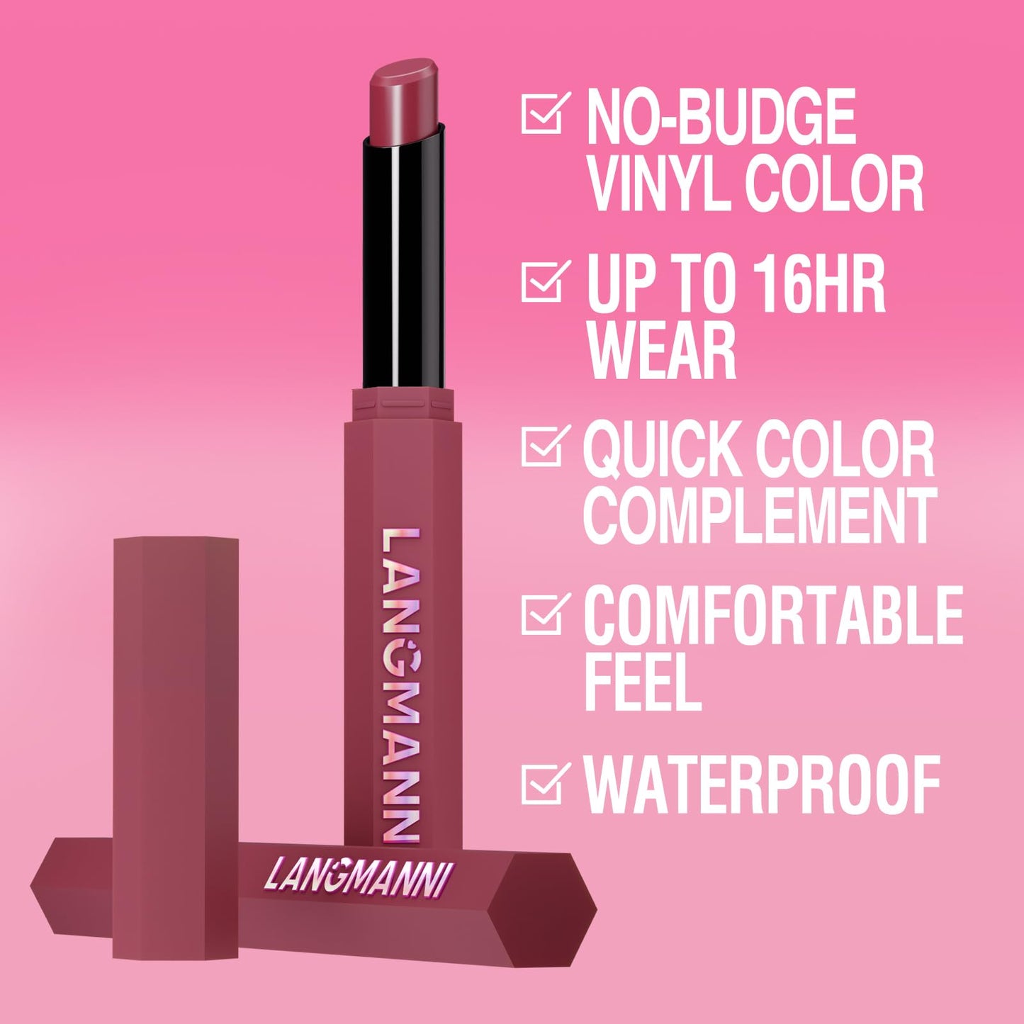 Jolilab 10Pcs Velvet Matte Lipstick Nude Matte Soft Dark Color Stick High Pigmented Long-Lasting Waterproof Lip Stick Lip Balm Beauty Cosmetics Gift for Women(Curated 10-Shade Set)
