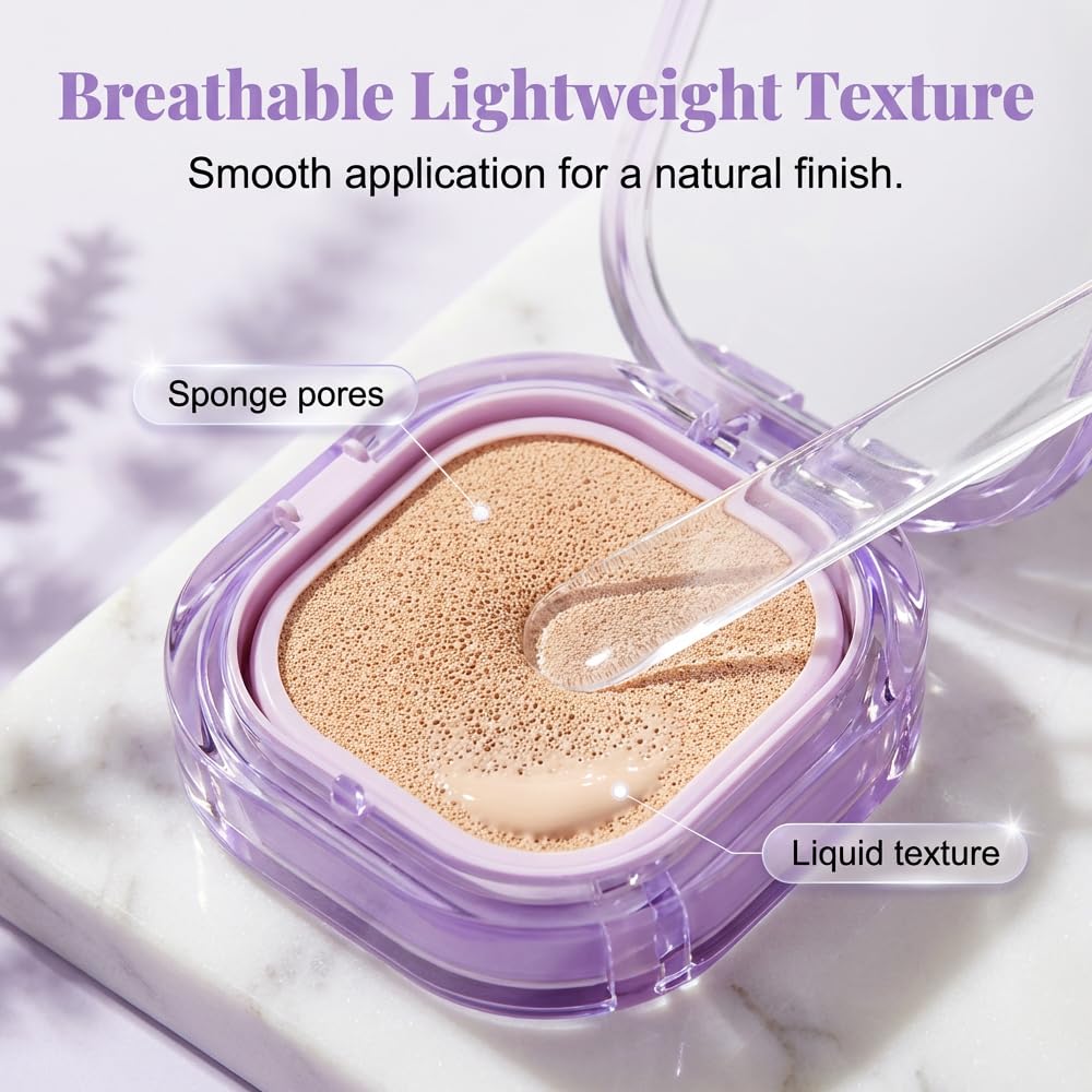 Full Coverage Creamy Foundation - 24H Long-Lasting Waterproof Matte Finish | Blemish-Free Base for All Skin Types (Ivory*2)