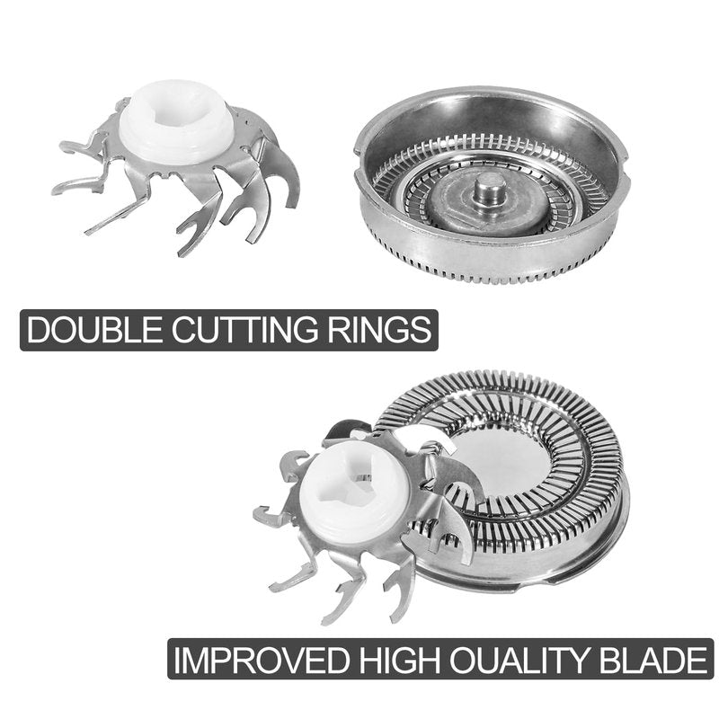 Shaver Replacement Blades Compatible with Skull Shaver Pitbull Gold Shaver，Men's Electric Shaver Replacement Heads,Replacement Heads for Electric Shaver，4Count