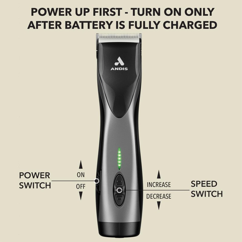Andis 79160 Supra ZR II Cordless Rechargeable Hair Clipper, Detachable Blade Clipper, Lithium-Ion Powerful Battery, Black