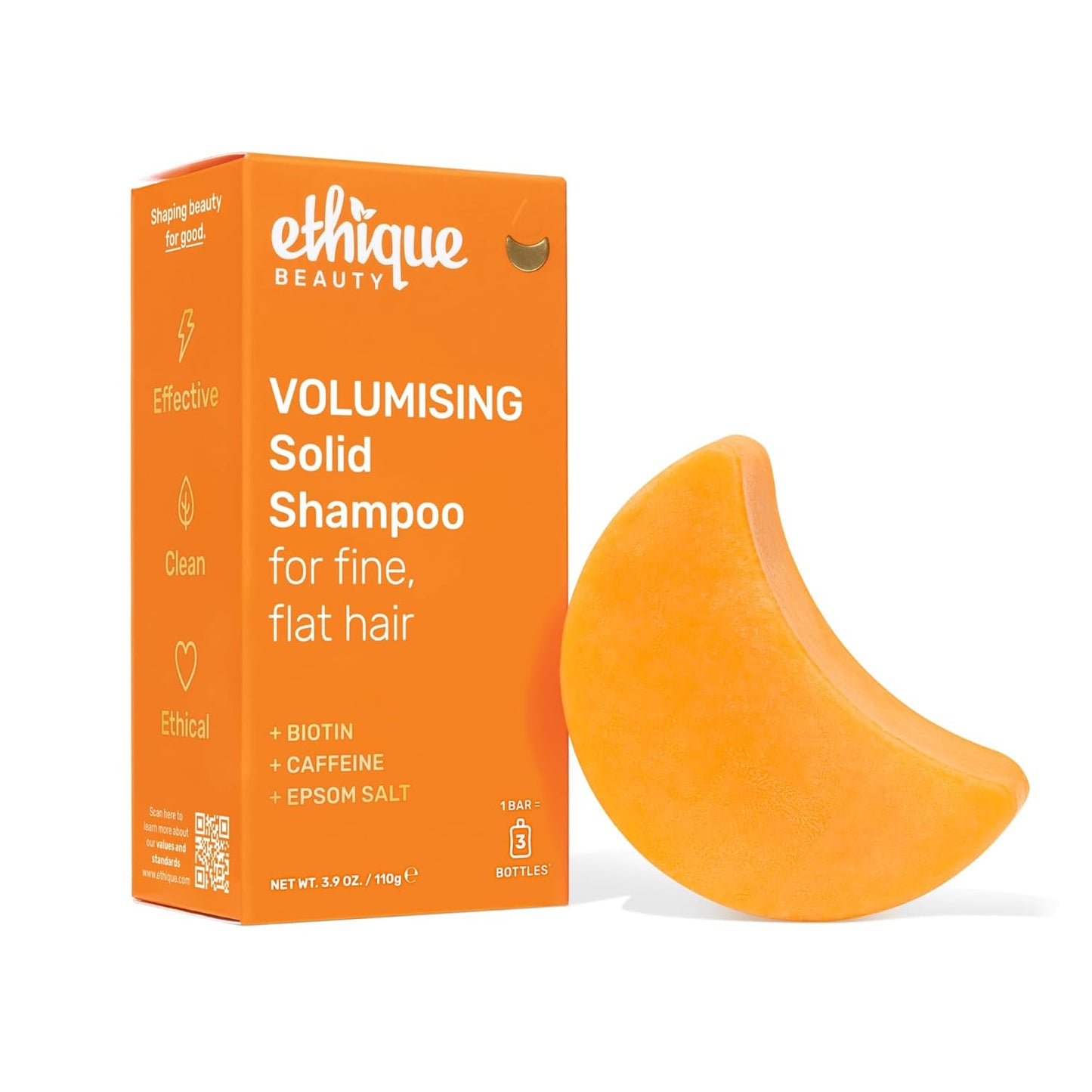 Ethique Smoothing Shampoo Bar for Frizzy Hair - Coconut Butter, Plastic-Free, Vegan | 3.88 oz