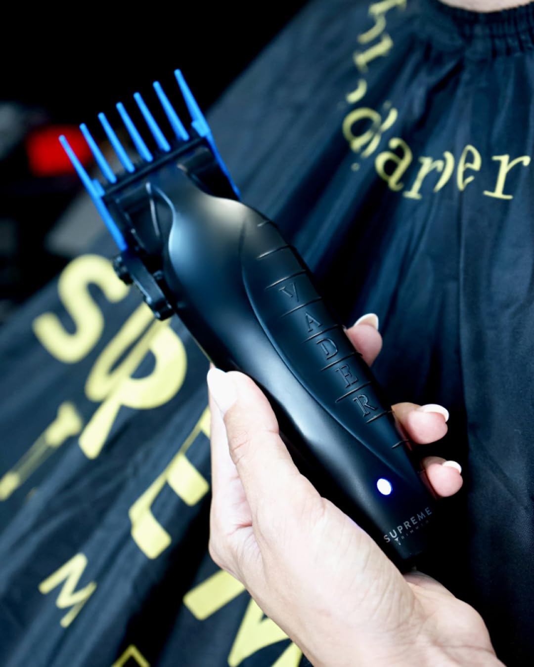 Supreme Trimmer Magnetic Guide Combs for Clippers | CMG100 Hair Clipper Guards, 10 Cutting Lengths | Blue