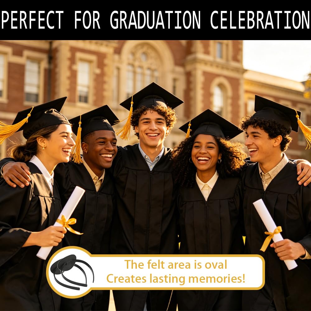 Graduation Cap Headband - 2PCS Anti-Fall Firm Headbands for Graduates | Perfect Graduation Gift for Students