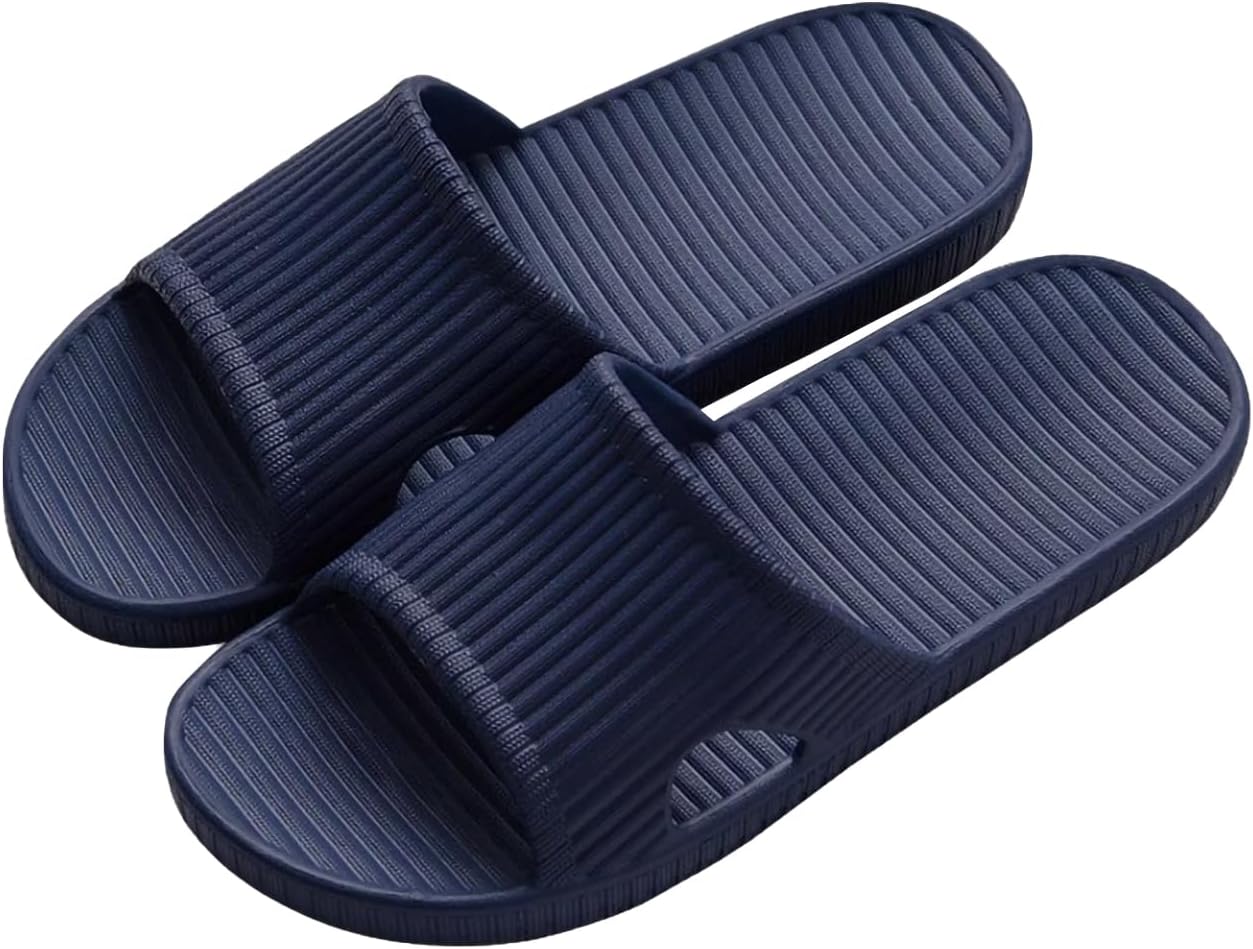 Quick Drying Shower Slippers - Lightweight Non-Slip Open-Toe EVA Shoes | Travel-Friendly & Breathable for Home & Outdoor Use
