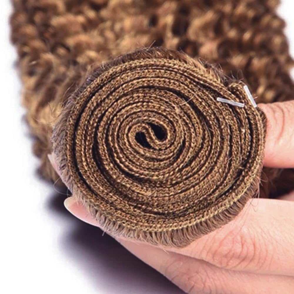 Light Brown Human Hair Bundles Color 30 Water Wave Bundles 26 28 30 inch LadrXadr Human Hair Bundle 150g
