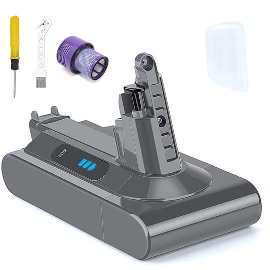 YDDL 6000mAh V10 Battery Replacement for Dyson, 25.2V V10 Battery for Dyson V10 Animal V10 Absolute V10 Fluffy V10 Motorhead Cordless Stick Vacuum Cleaner (NOT FIT SV10)