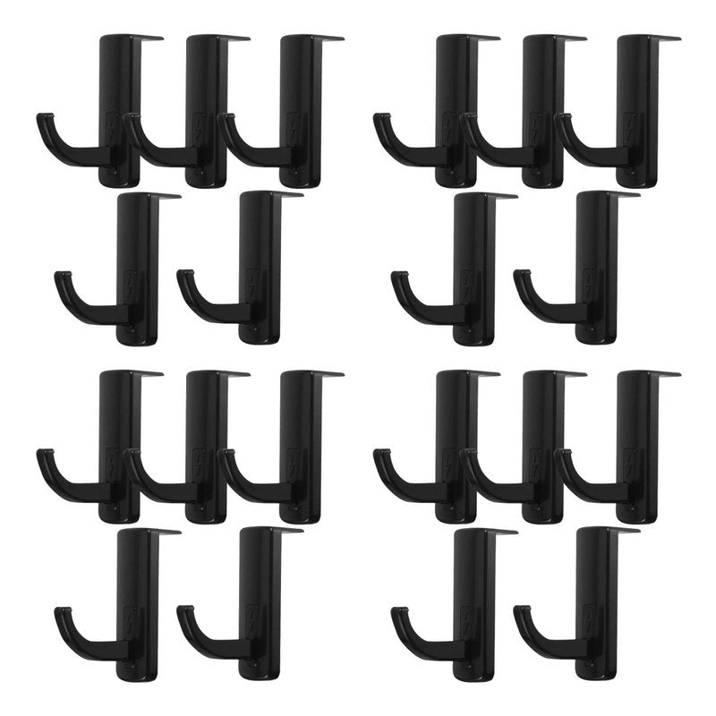 Angoily Monitor Headphone Stand Hook, 20 Pcs Universal Headset Hanger Wall Mount Holder, Screen Edge Under Desk Earphone Mount with Cable Organizer, Compatible with All Headphones