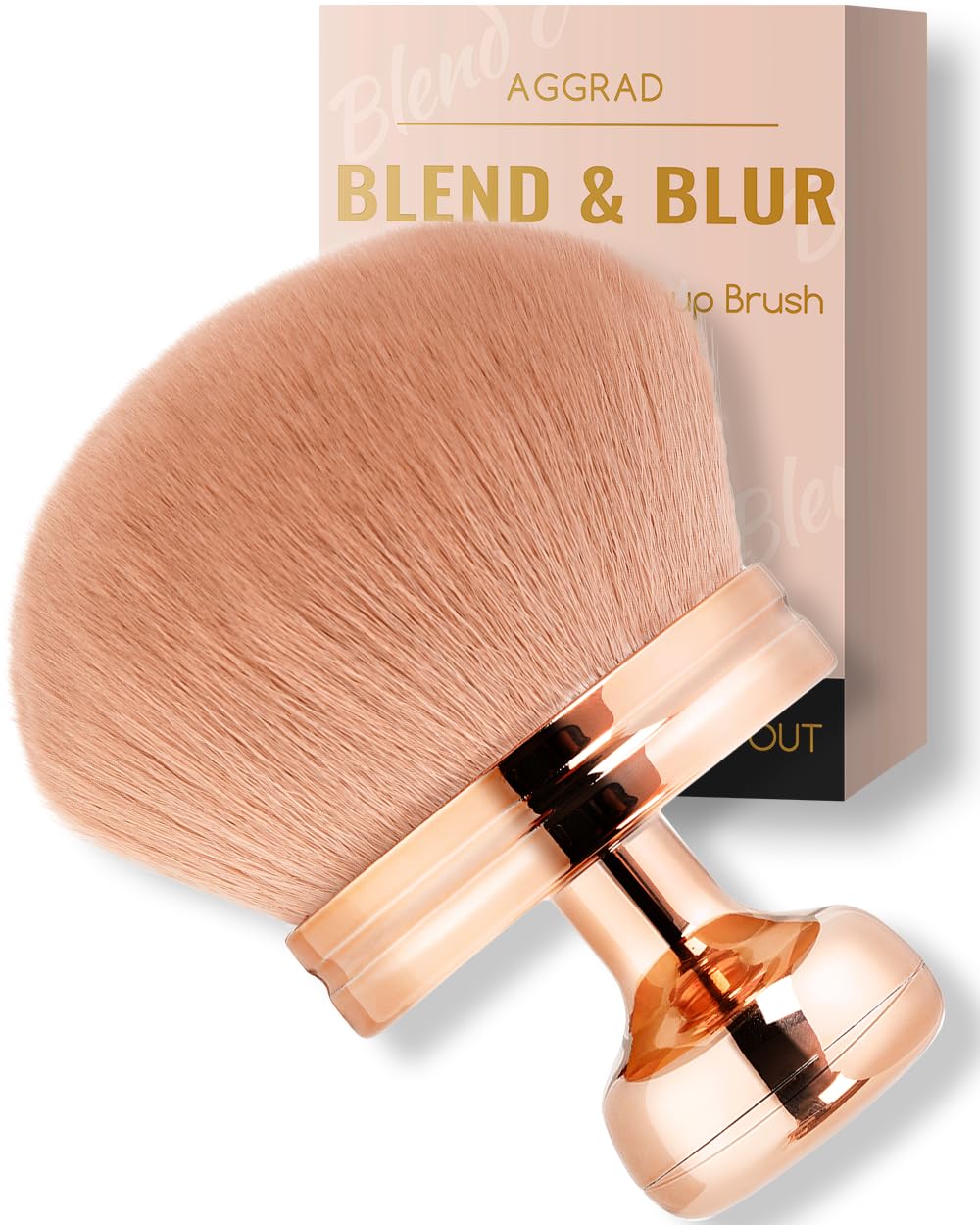 Blend & Blur Kabuki Brush - Ultra Large Body Makeup Applicator for Tattoo Cover-Up & Self Tanning | Perfect for Sunscreen & Bronzers