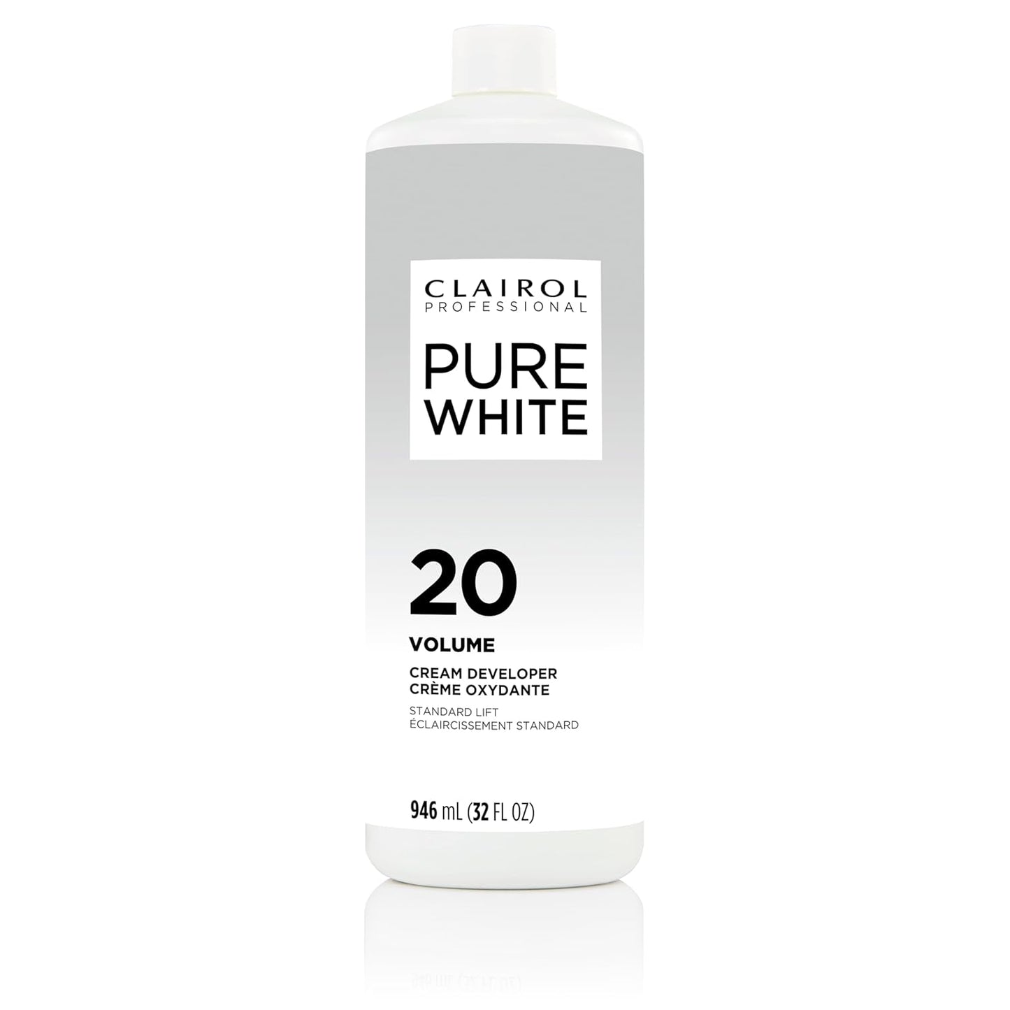 Clairol Professional Pure White 20 Volume Hair Developer - Lightening & Gray Coverage Solution