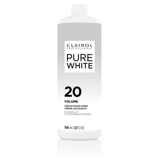 Clairol Professional Pure White 20 Volume Hair Developer - Lightening & Gray Coverage Solution
