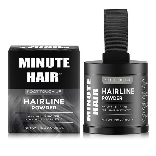 Minute Hairline Powder - Auburn Root Touch Up Hair Color for Gray Coverage | 10g Bald Spot Concealer for Men & Women