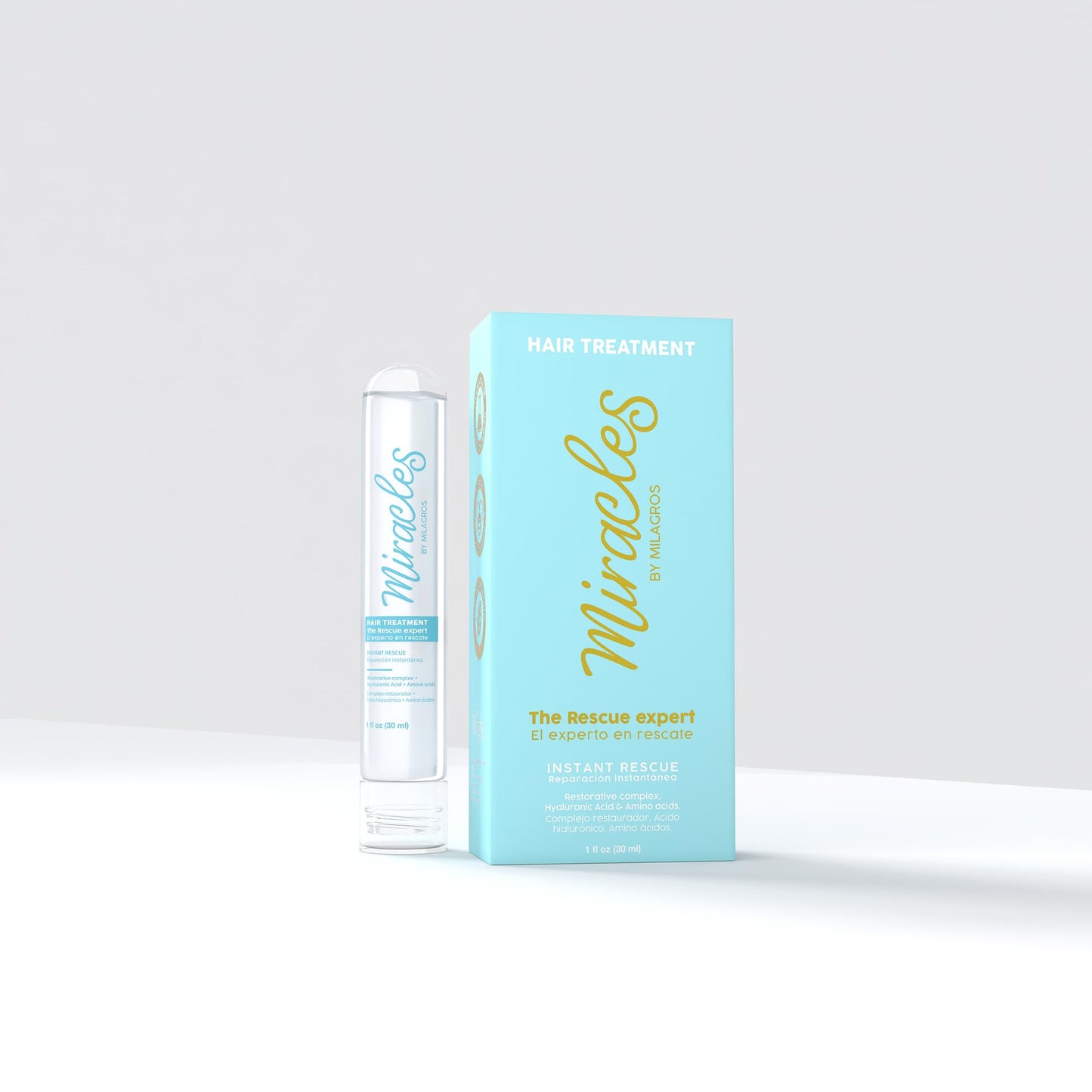 Instant Rescue Hair Treatment with Hyaluronic Acid & Amino Acids – Deep Repair for Damaged, Bleached & Color-Treated Hair – Restores Shine, Softness & Strength – Salt & Paraben Free