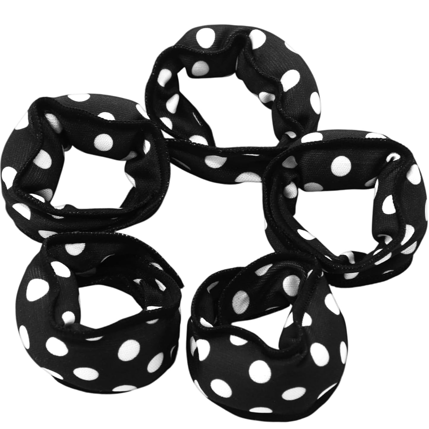 Soft Curlers Hair Rollers - 40 Pieces Heatless Satin Pillow Rollers for Overnight Styling | Black