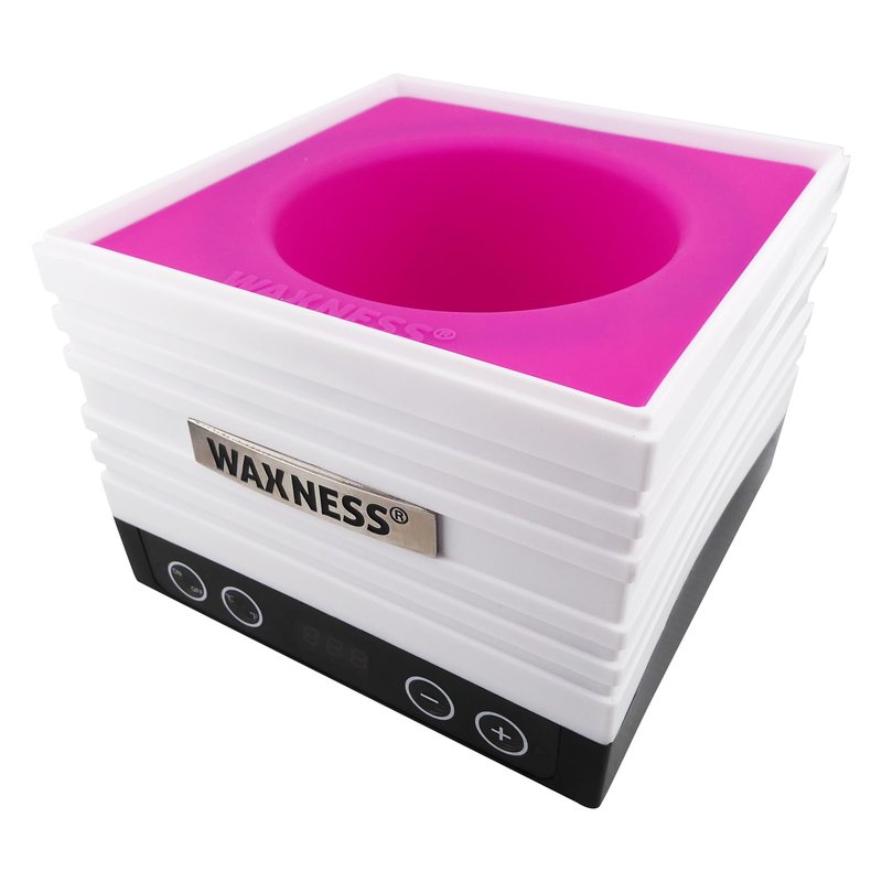 Waxness Non-Stick Silicone Bowl Insert for Wax Warmers – Pink, Fits W-CUBE 1 lb Warmers, Easy Clean Flexible Wax Pot Liner for Professional Use