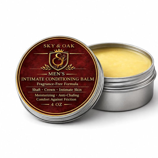 Men’s Intimate Conditioning Balm | Fragrance-Free Grooming for Sensitive Skin - 4 oz