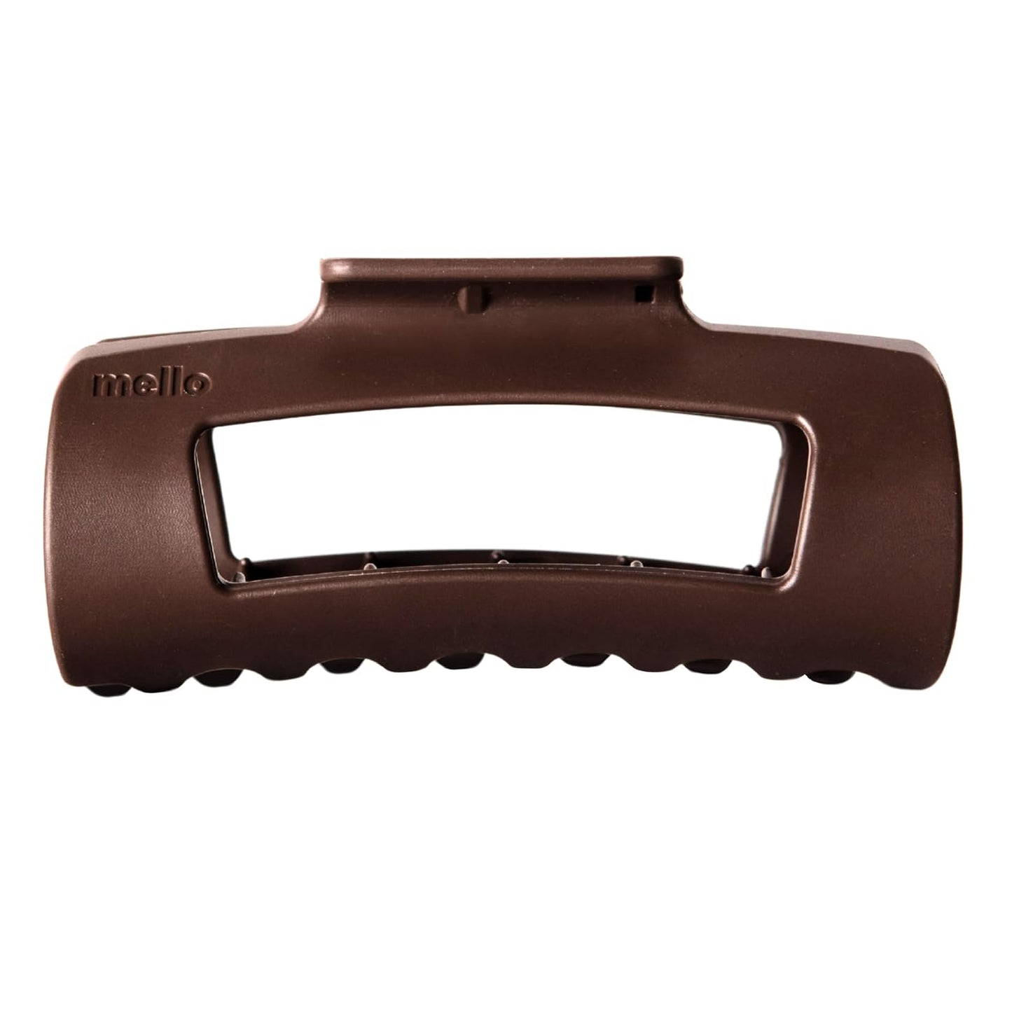 Medium Hair Clip - Flexible Comfort Hair Claw for Strong Hold on Thick & Thin Hair | Dark Brown, Matte Finish
