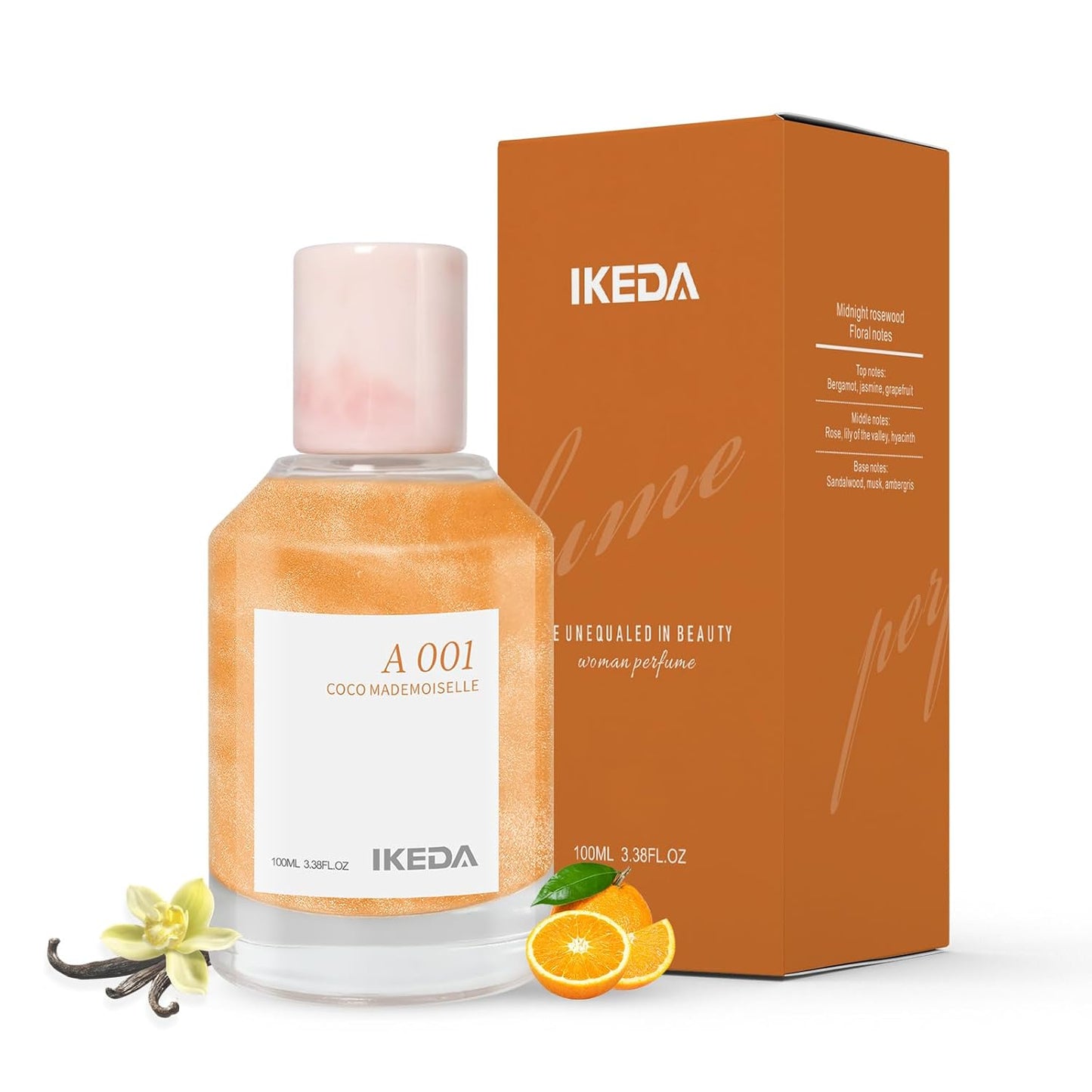 Women’s Mini Eau de Parfum - Long-Lasting 6h Fragrance with Orange, Rose & Musk Sandalwood | 100ml