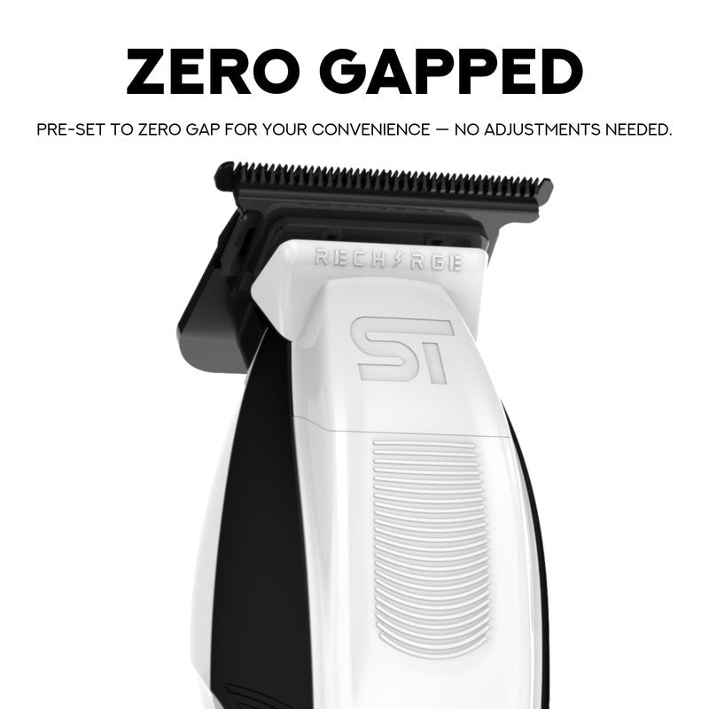 Supreme Trimmer Recharge ST777 – Professional Barber Trimmer with 2 Removable Batteries | 8000 RPM Motor, Zero Gap DLC Blades, Smart Charging Dock, USB-C Fast Charge