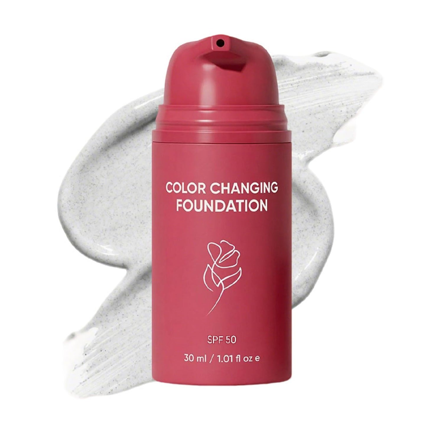 Korean Color Changing Foundation, Automatically Adjusts Liquid Foundation,Deep Hydration & Refines Pores, Medium to Full Coverage Cream for Mature Skin,1PC,30ML / 1.01 FL.OZ
