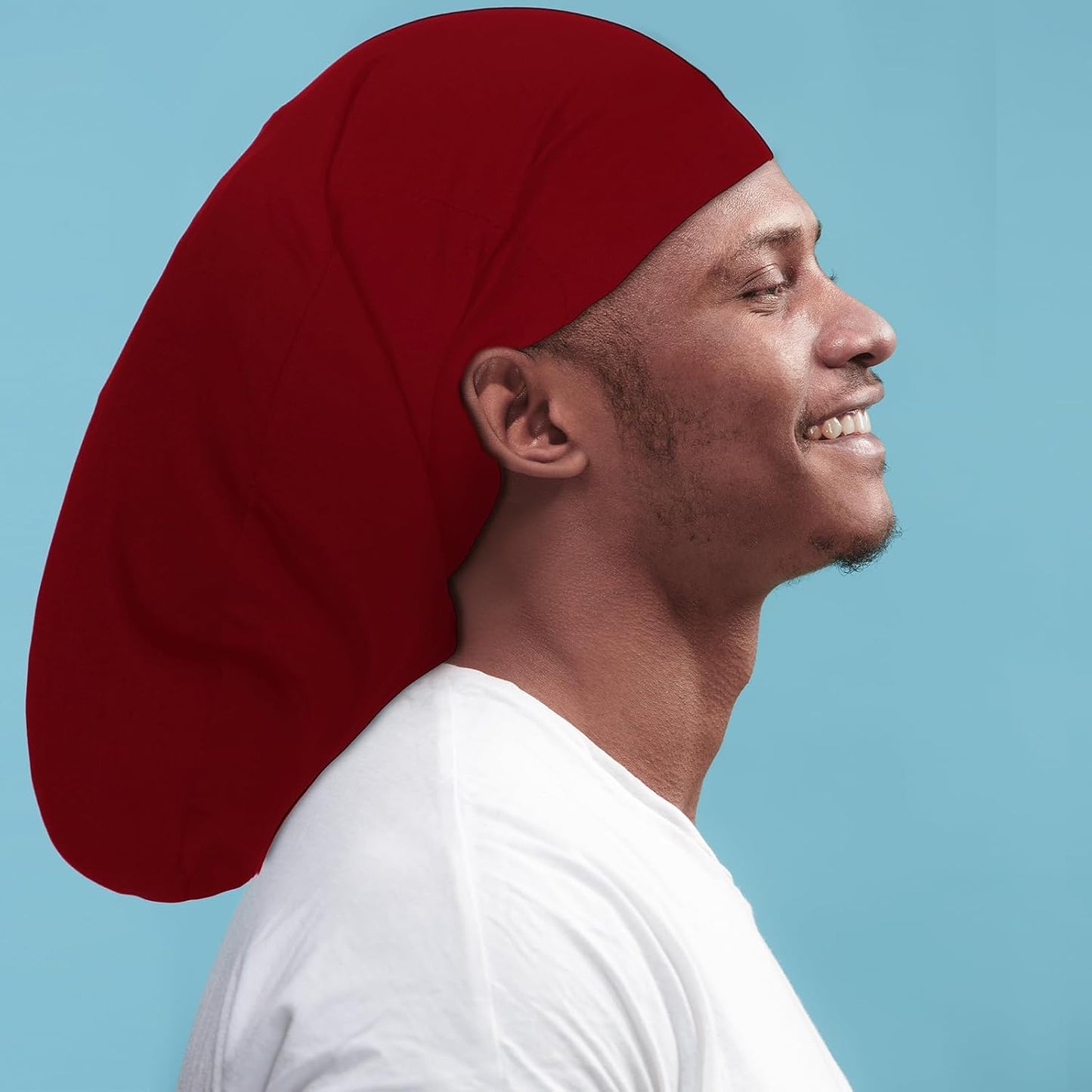 Unisex Jumbo Dreadlock Cap - Long Dreads Hair Wrap Sleeping Bonnet | 4-Piece Set for Men & Women
