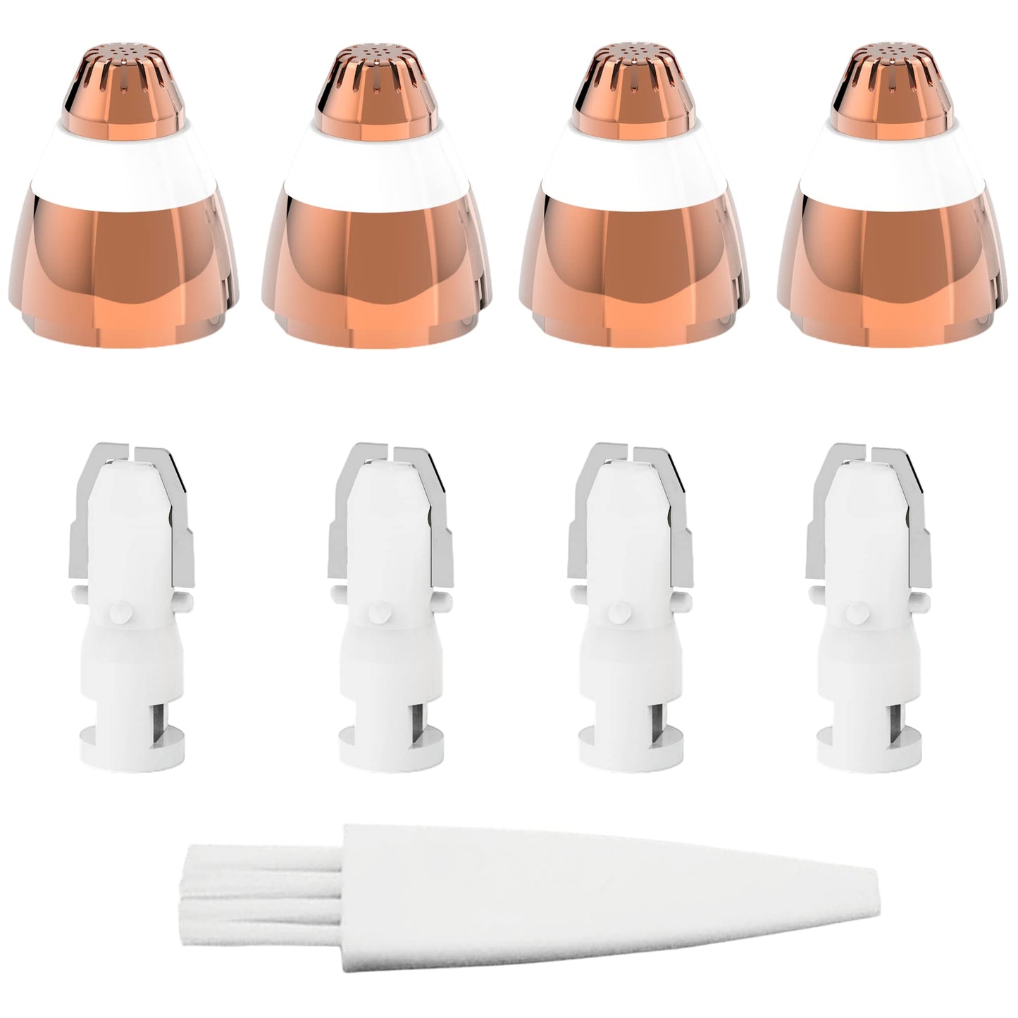 Eyebrow Hair Remover Replacement Heads for Finishing Touch Flawless Facial Hair Remover,Painless Replacement Blades for Flawless Brows Hair Removal,with Cleaning Brush,As Seen On Tv(4 Count).