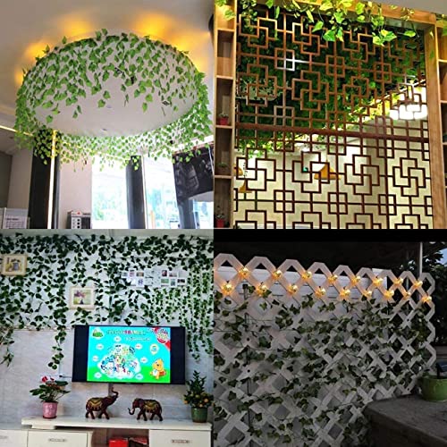 Artificial Ivy Garland - 12 Pack 84 Feet Hanging Vines for Home Decor
