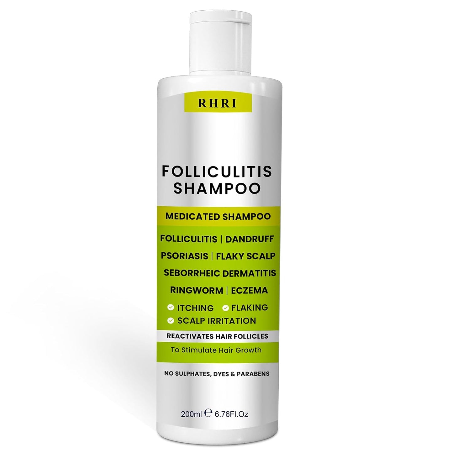 Folliculitis Shampoo - Antifungal Treatment for Seborrheic Dermatitis & Scalp Psoriasis | Soothes Itchy, Dry Scalp