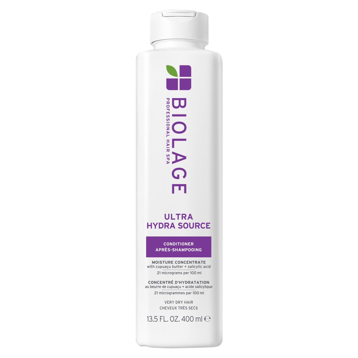 Biolage Ultra Hydra Source Conditioning Balm | Deep Hydrating Conditioner | Renews Hair's Moisture | For Very Dry Hair | Silicone-Free | Vegan | Salon Conditioner | 13.5 Fl. Oz