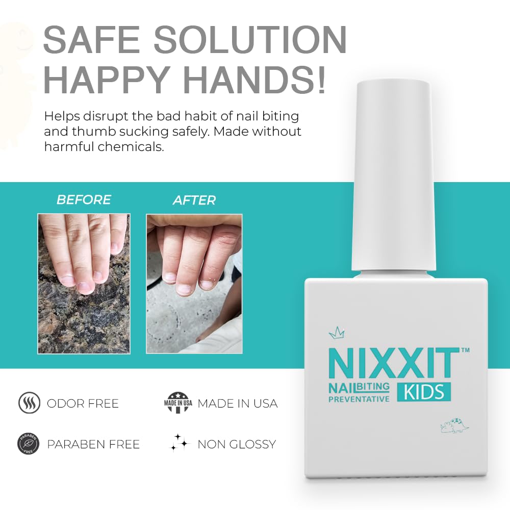 Nail Biting Treatment for Kids | Non-Glossy Bitter Nail Polish Pen - Safe & Effective Solution for Thumb Sucking
