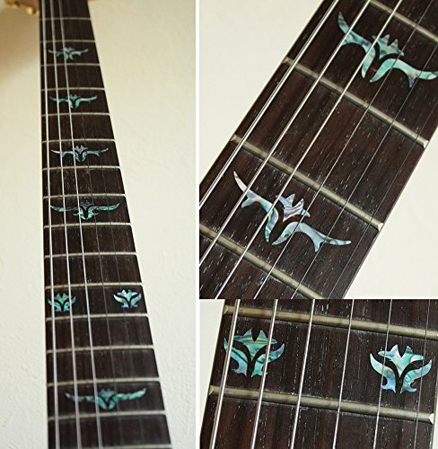 Jockomo Guitar Inlay Sticker - Tailored Leaf Design in Abalone Mix