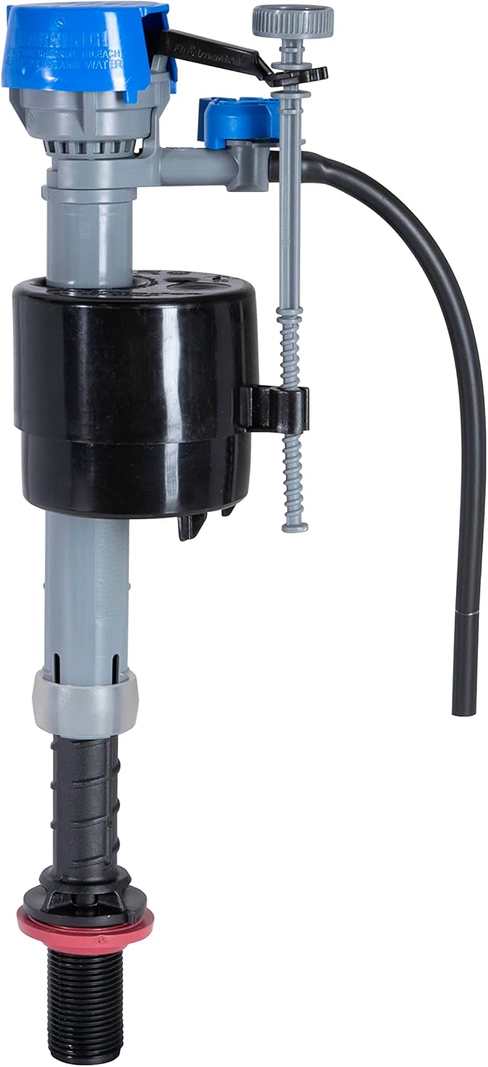Fluidmaster Toilet Fill Valve - High-Performance Water Control for Tank & Bowl | 1-Pack, Multicolor