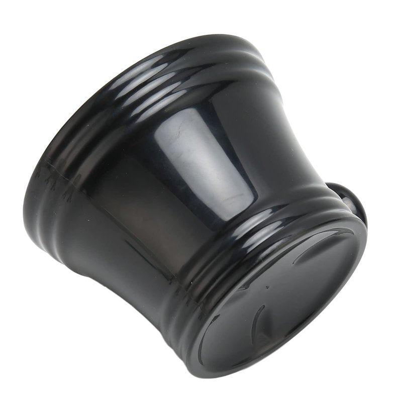 TIKATARER Shaving Bowl, Large Capacity Portable Black Shaving Soap Bowl Shave Mug with Comfortable Grip Handle for Barber and Home Use
