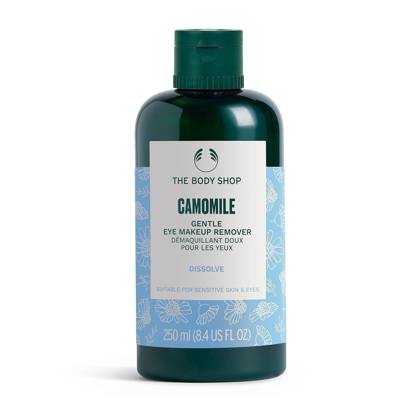 Chamomile Eye Makeup Remover - Gentle Formula for Sensitive Skin | Vegan, 250 ml / 8.4 oz